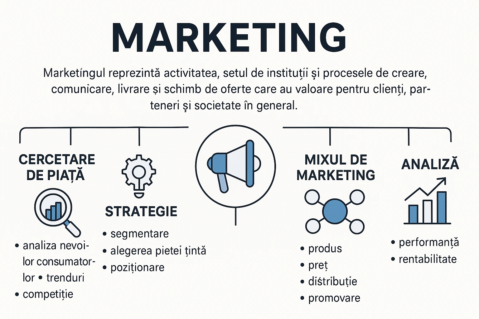 Infografic care explica ce inseamna marketing Ce inseamna marketing